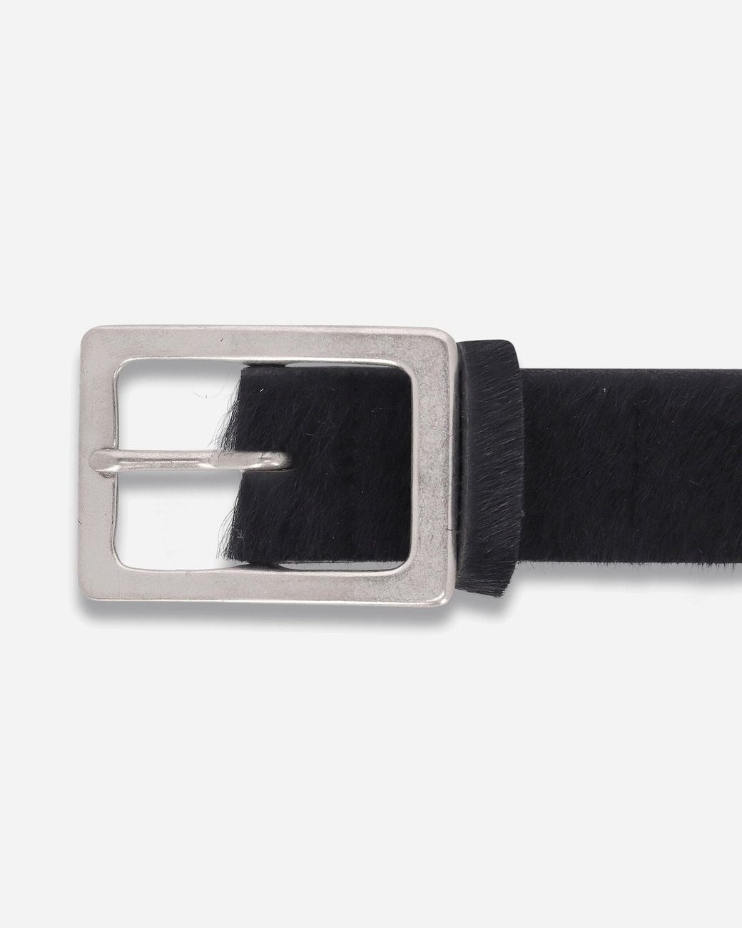 Neighborhood White Hair-on Leather Belt for men