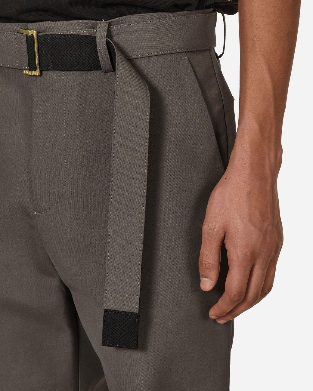 Sacai Carhartt Wip Suiting Bonding Pants Taupe in Black for Sacai Carhartt Wip Suiting Bonding Pants Taupe in Black for