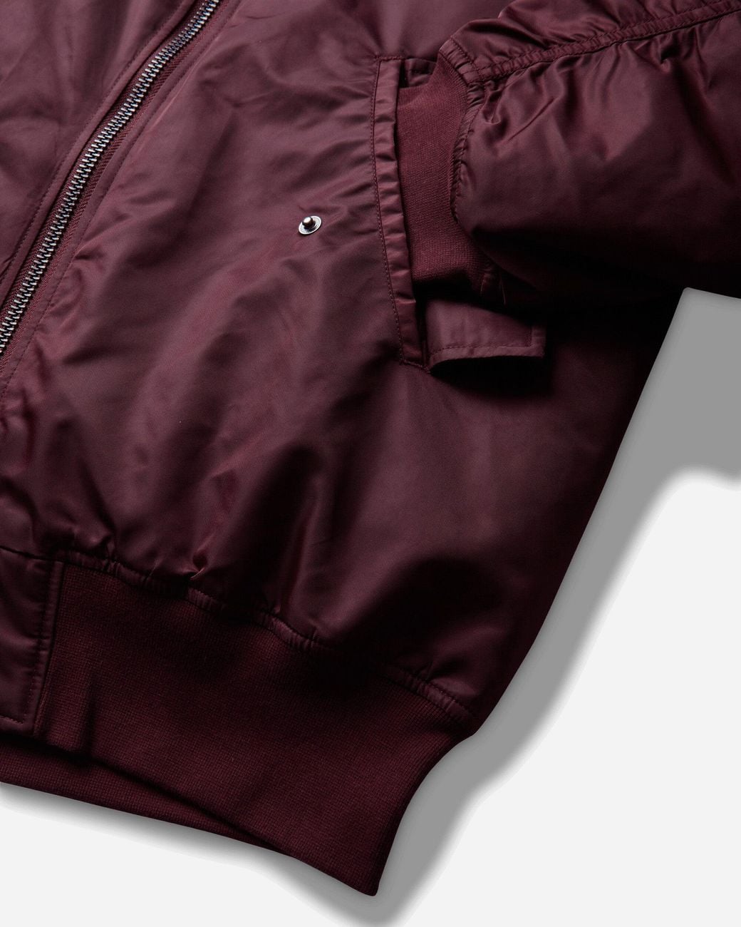 OTTOLINGER Red S Forever Zip Bomber Jacket Burgundy