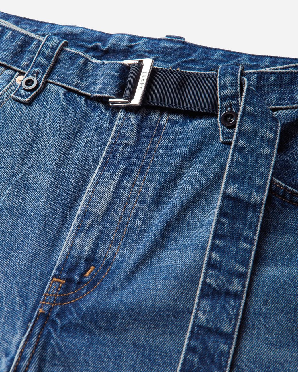 Levi's Blue Sacai Belted Wide Pants Washed for men