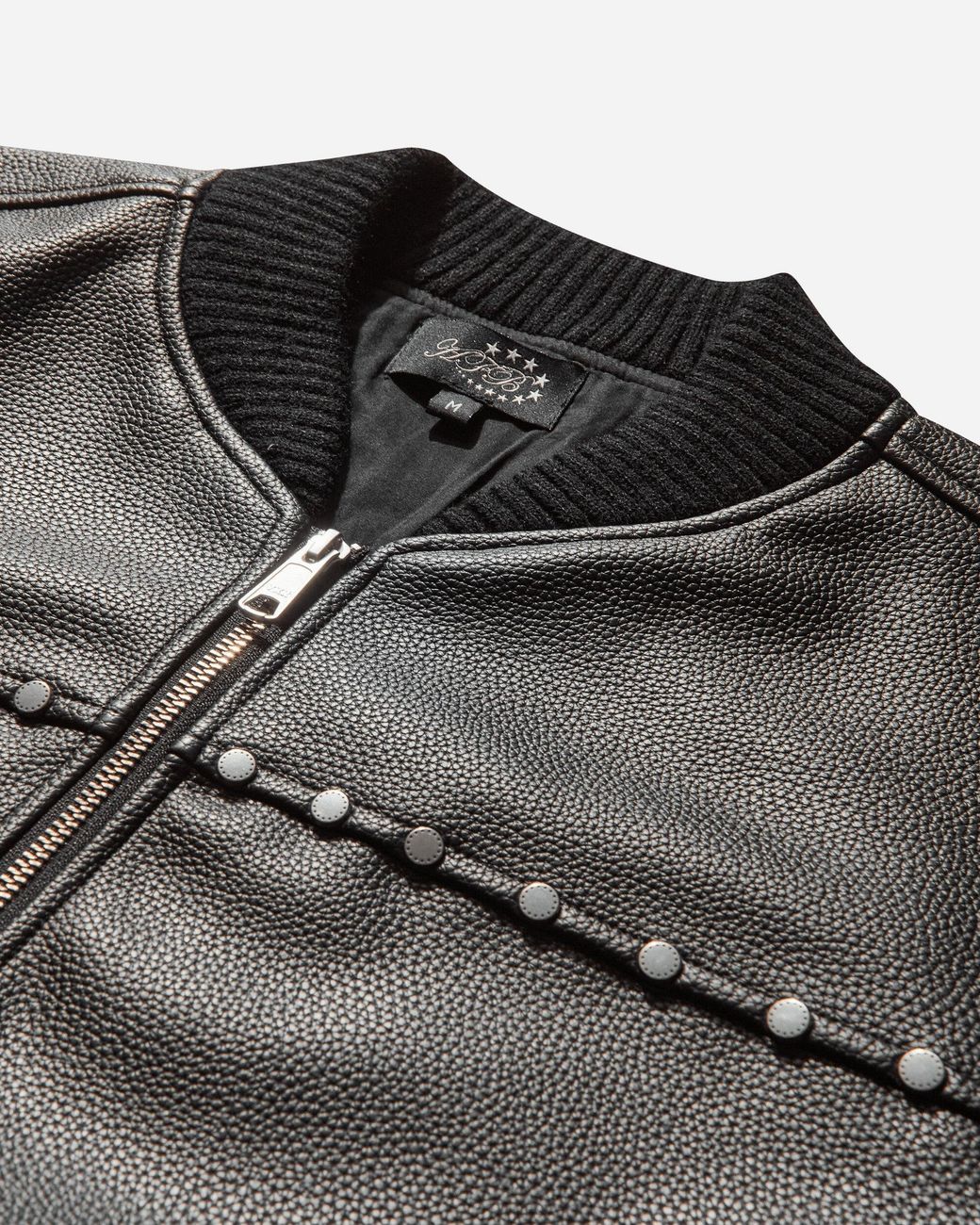 AFB Men S Studded Bomber Jacket in Black for Men | Lyst UK