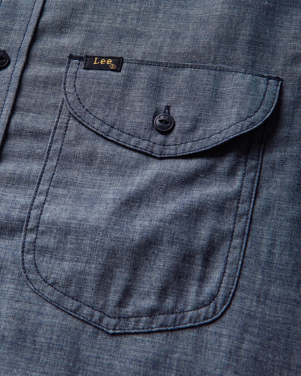 Lee Jeans Blue Men S 101 Heritage Workwear Relaxed Shirt Dry for men