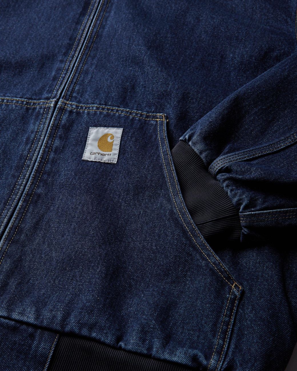 Carhartt Blue Og Active Jacket (Stone Washed) for men