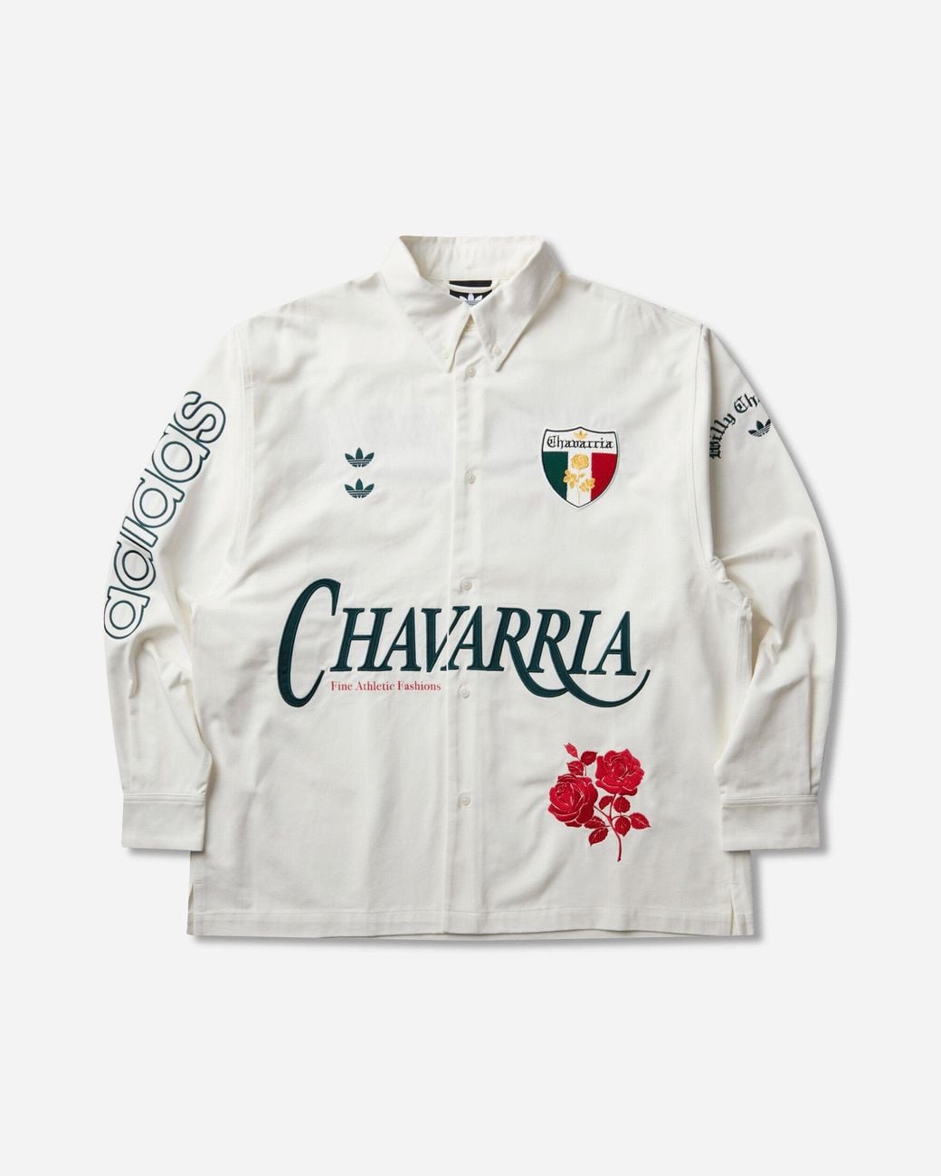 Adidas White S Willy Chavarria Button Up Shirt Off for men