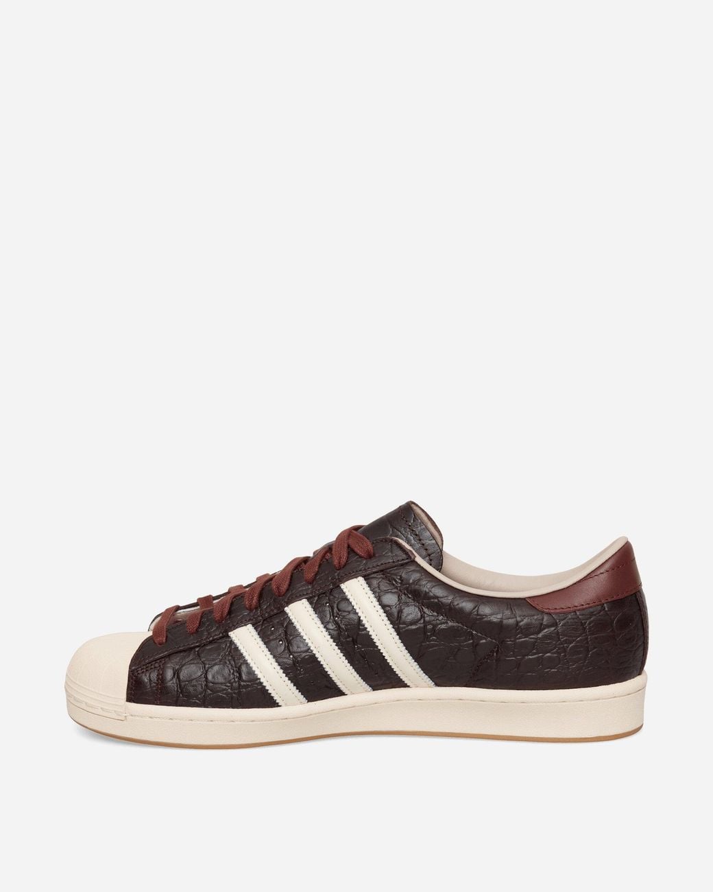 Adidas Brown Superstar Vintage Sneakers Aurora Coffee Cream for men