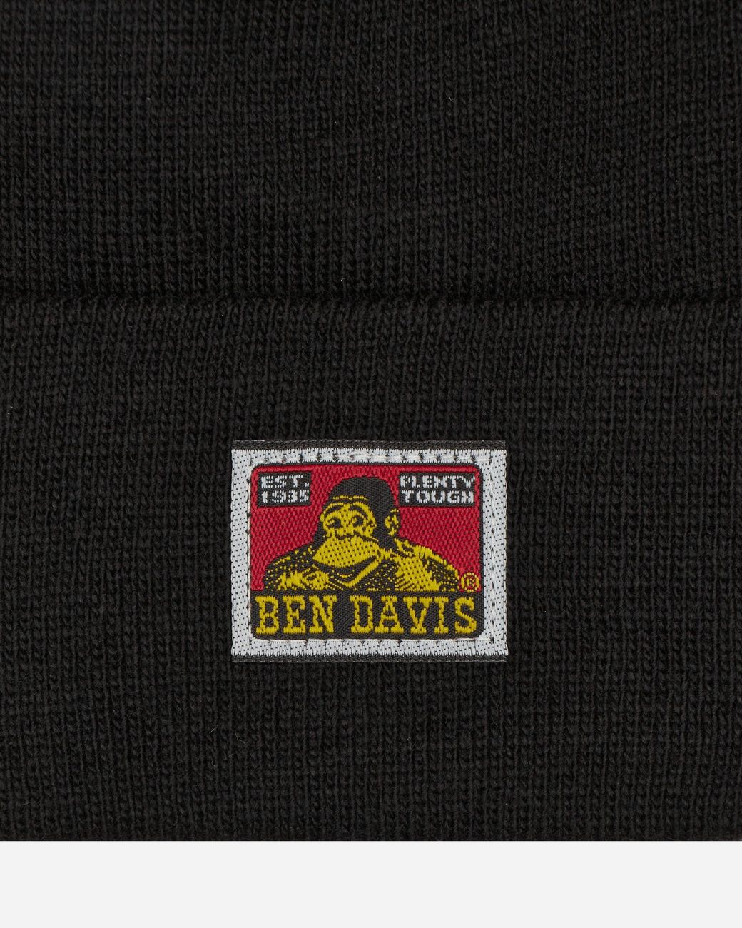 Ben Davis Work Clothes Black Logo Beanie for men