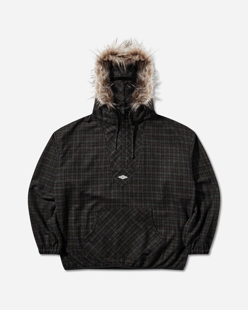 Umbro Black Flannel Fur Anorak Dark for men
