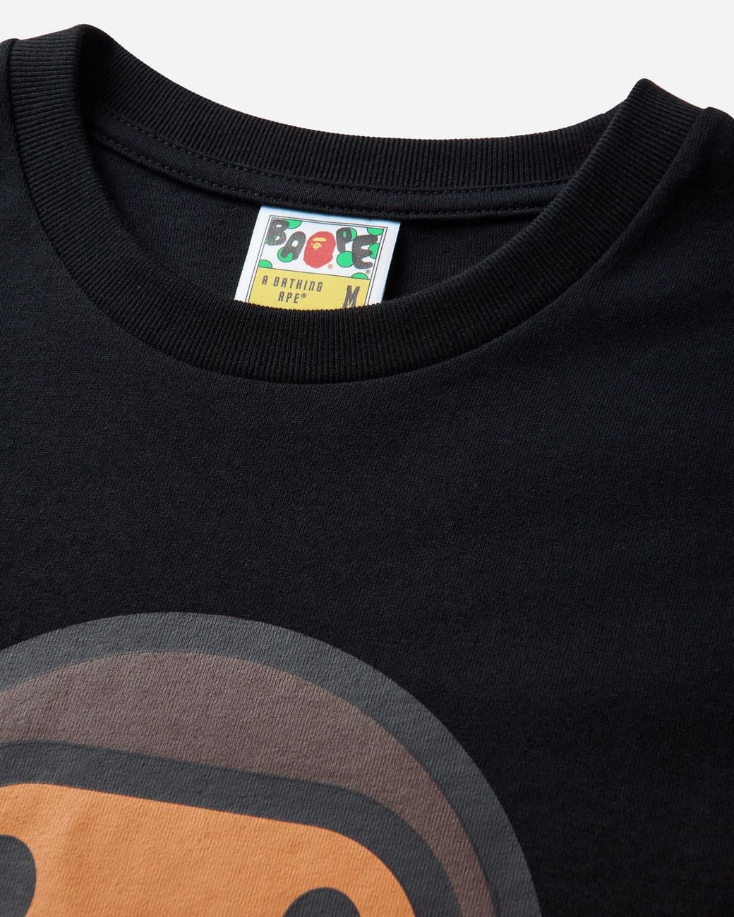 A Bathing Ape Black Men S Big Baby Milo T-shirt for men