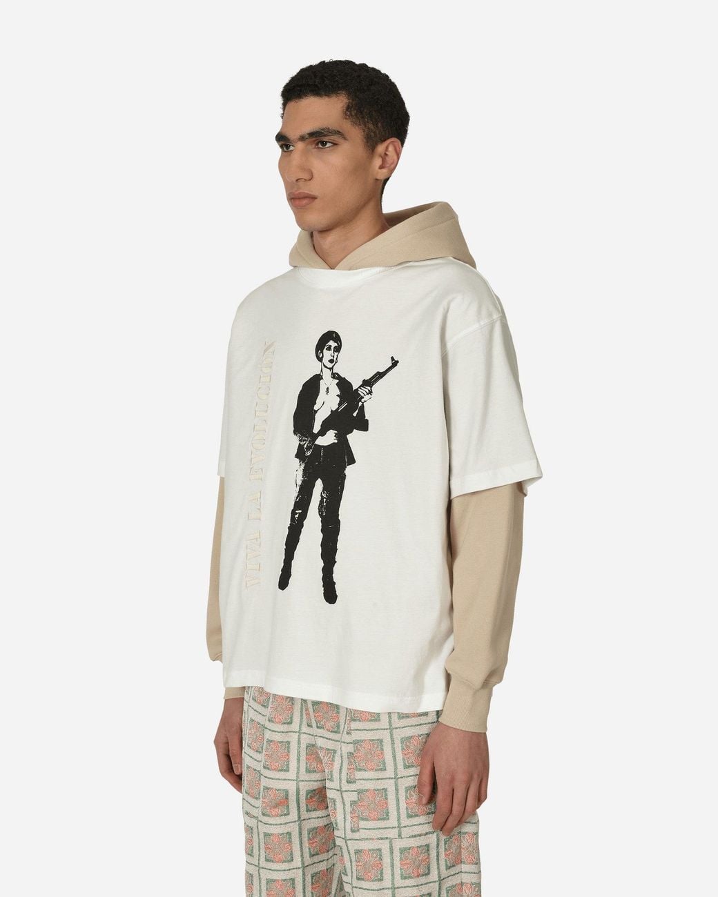 Pleasures Natural Viva Hooded Sweatshirt for men