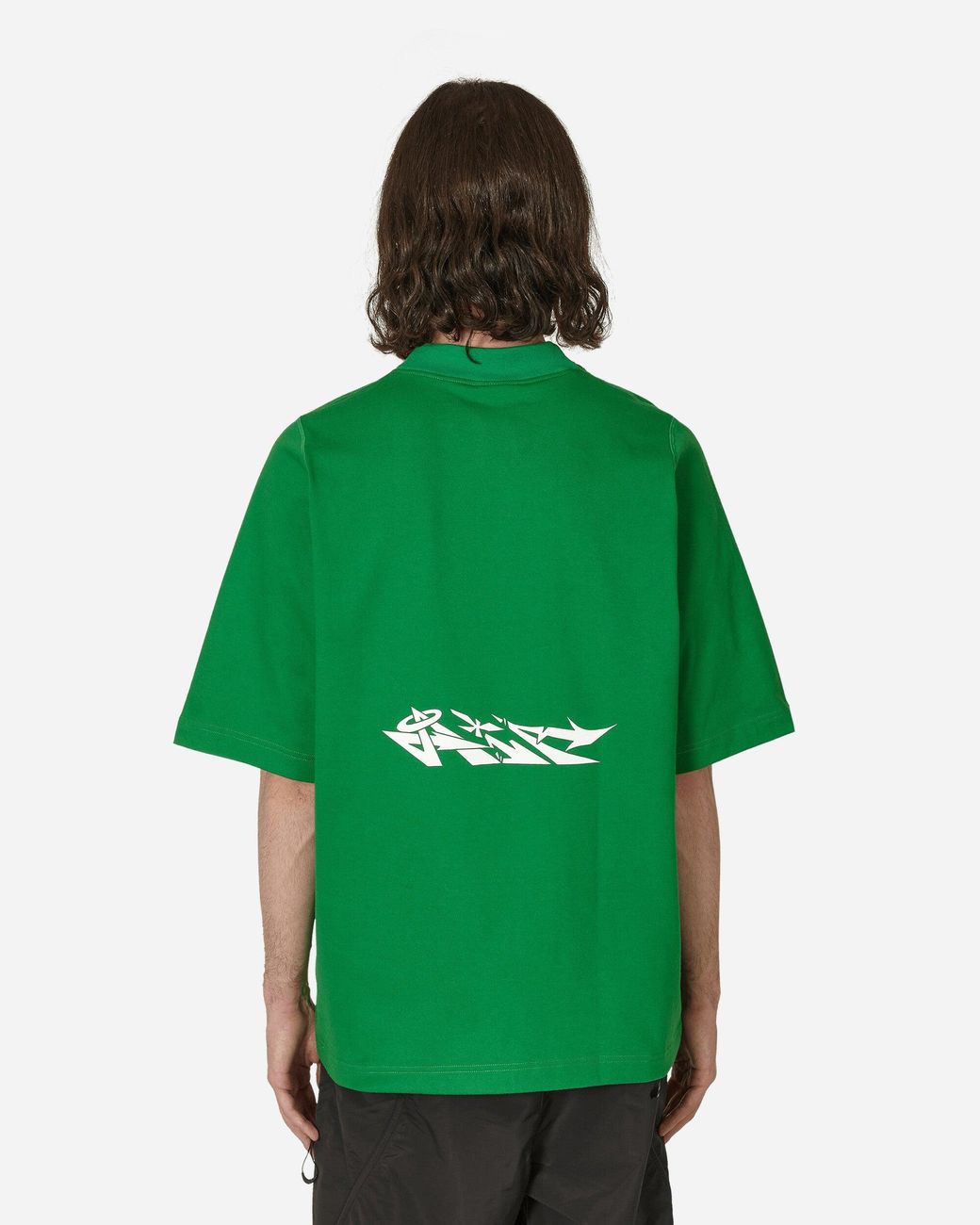 【off-white nike】完売品 モックネック グリーン ゴルフ nike-Green-Off-white-T-shirt-