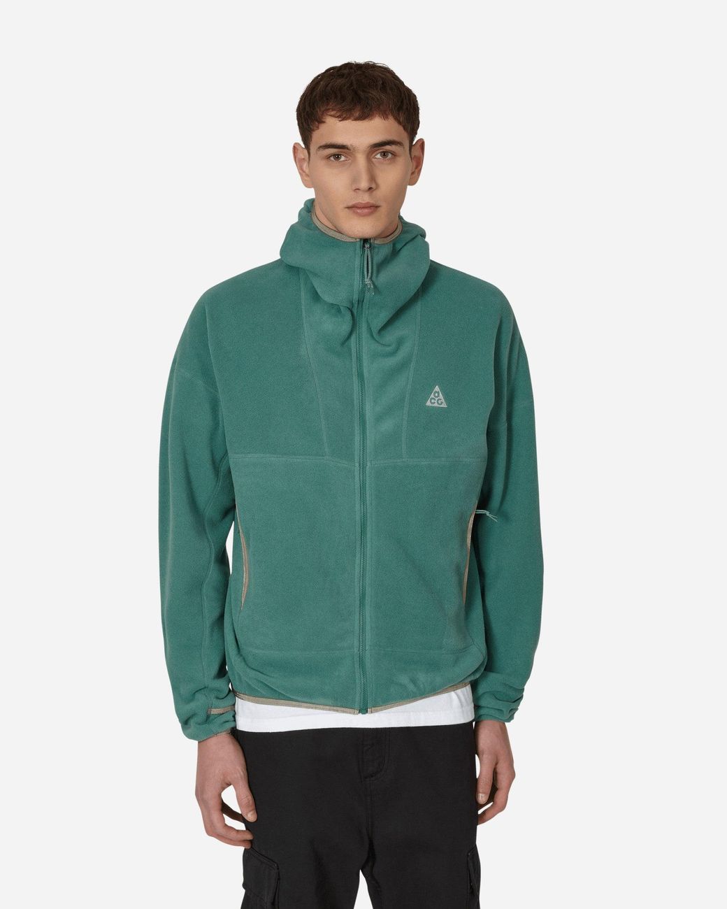 Nike Acg Therma-fit Wolf Tree Zip Hoodie Green for Men | Lyst