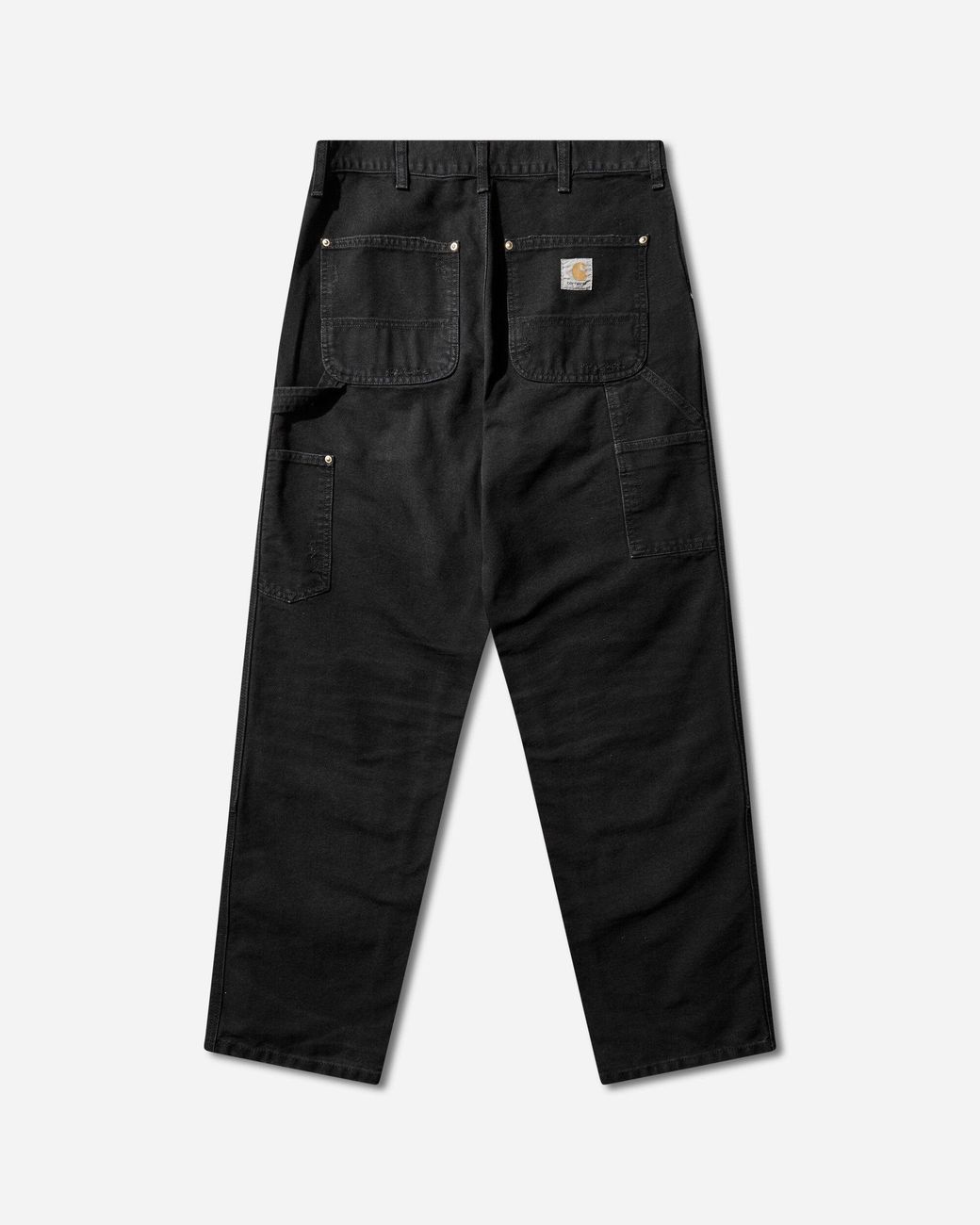 Carhartt Black S Double Knee Pants (Grind Washed) for men