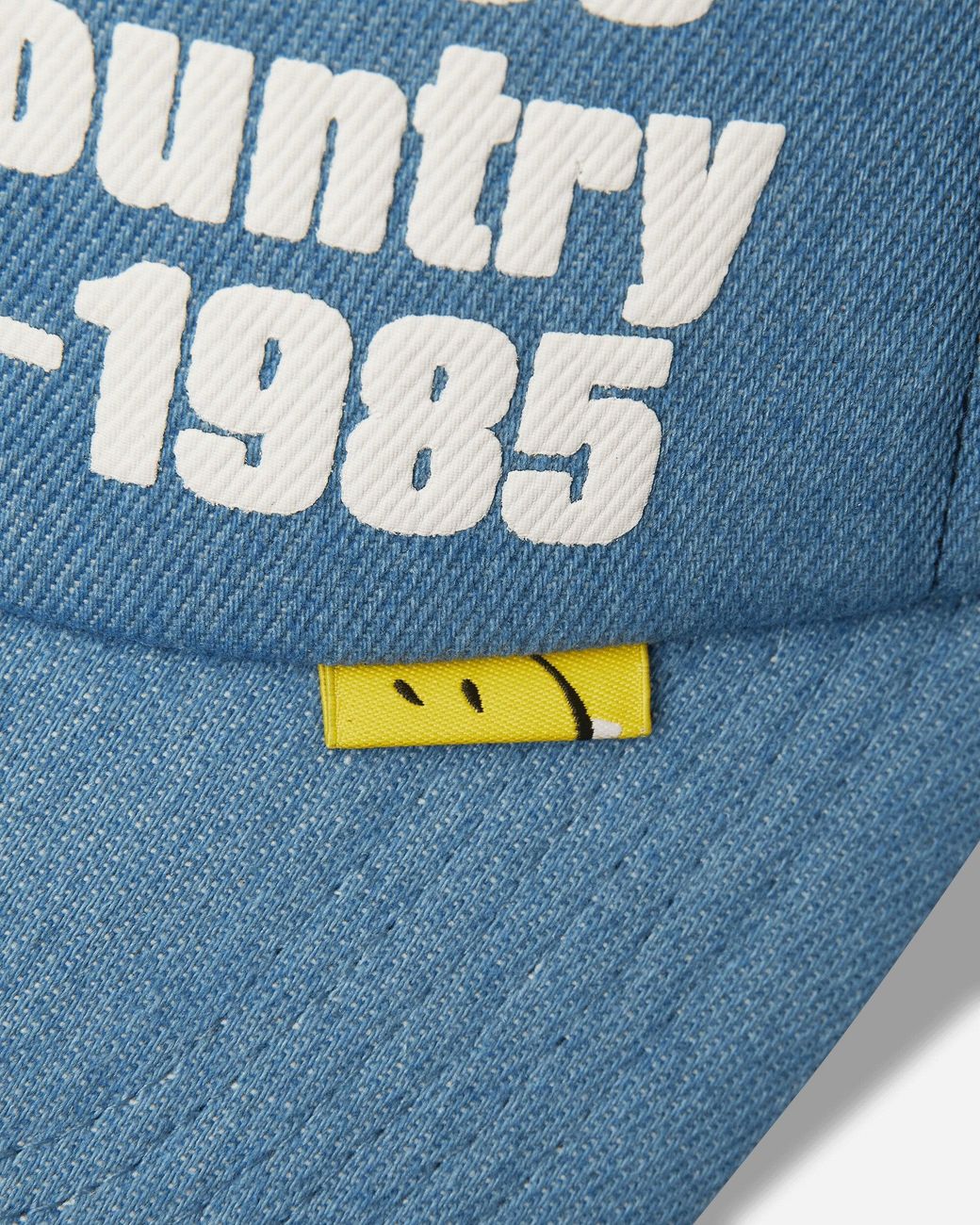 Kapital Blue Denim Repair Service Denim Track Cap for men