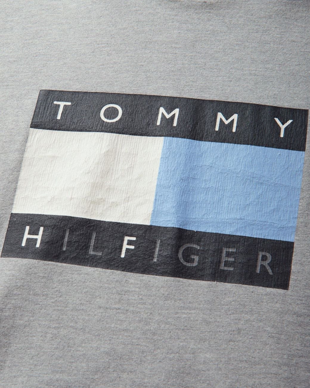 Tommy Hilfiger Gray Men S Frgmt Distressed Flag Hoodie Light Heather for men