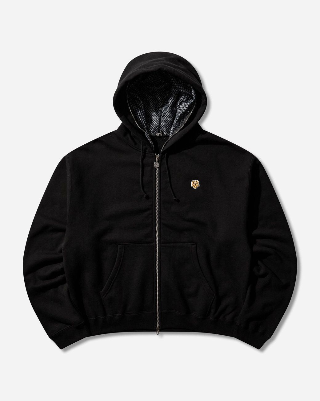 Chio Black Men S Dog Mesh Zip Hoodie for men