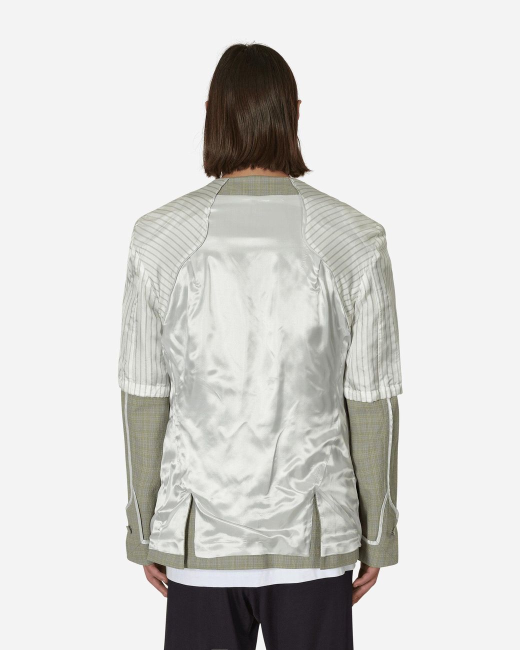 Kiko Kostadinov Green Oma Reversible Blazer Stone for men