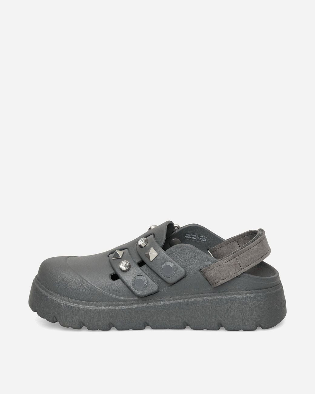 CROCSTM Gray Women S Loaferette Star Studded Clogs Carbon