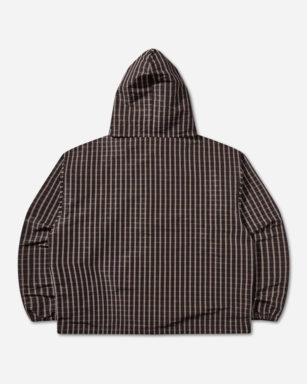 Umbro Brown Check Masked Anorak Burgundy for men