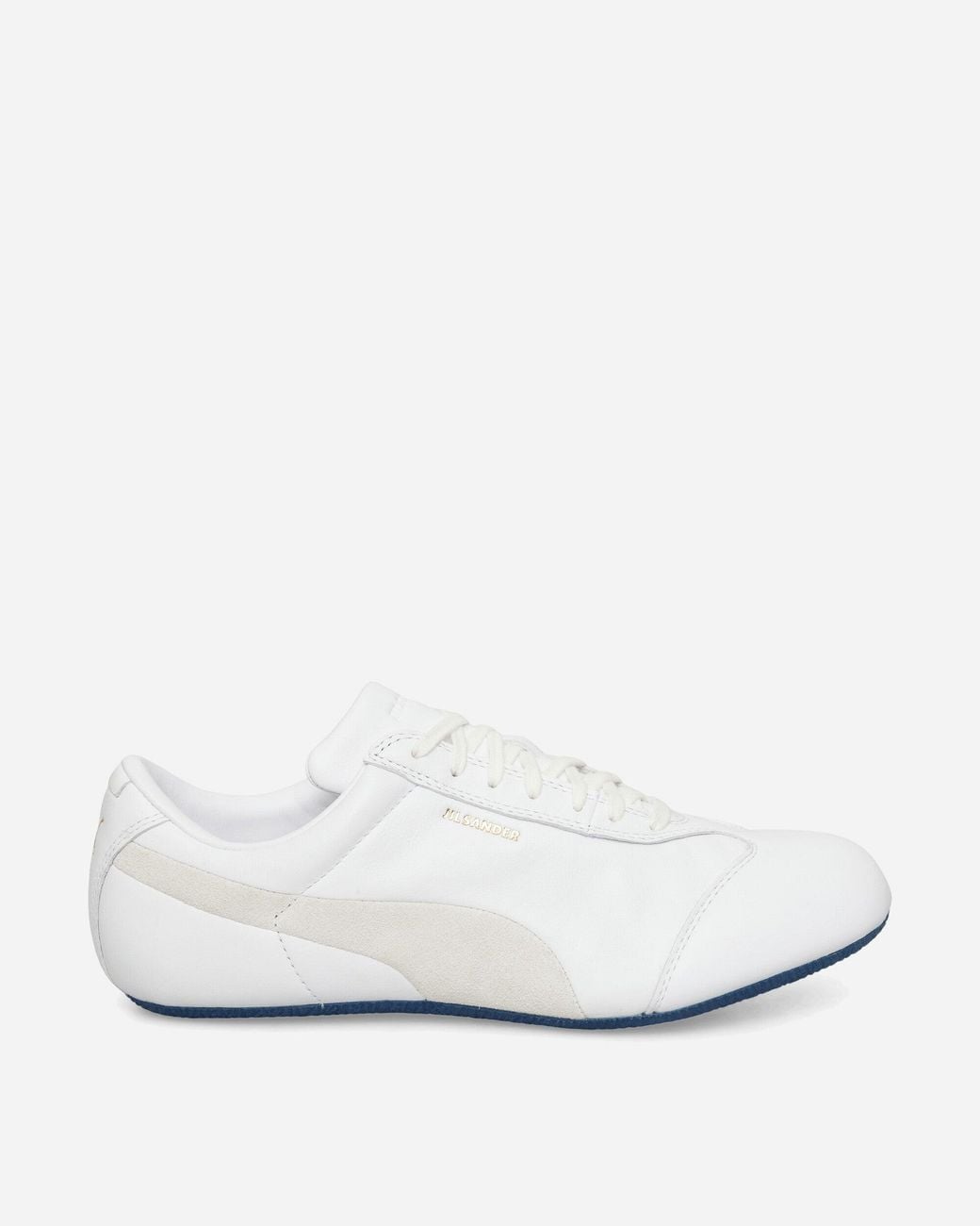 PUMA White Jil Sander Speedcat Low Sneakers / Blue Jewel for men