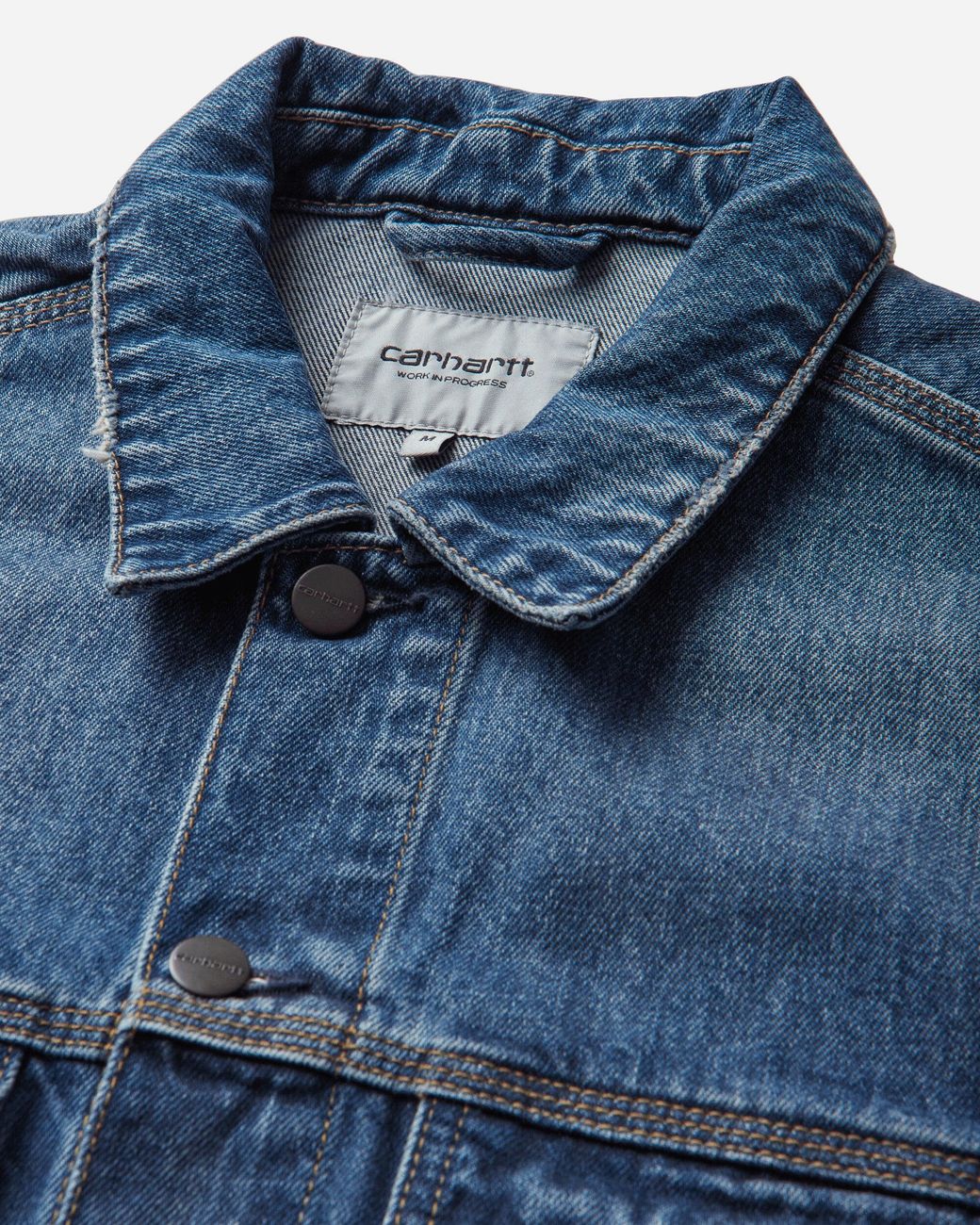Carhartt Blue Helston Jacket (Destroy Wash) for men