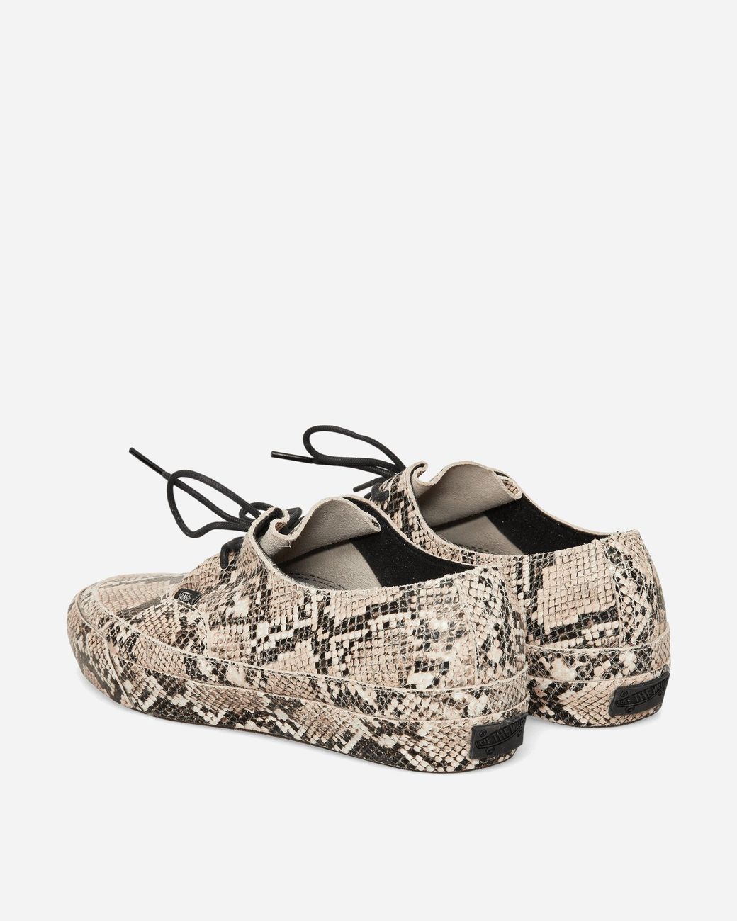 Vans White Premium Authentic Ease Python Sneakers Turtledove for men