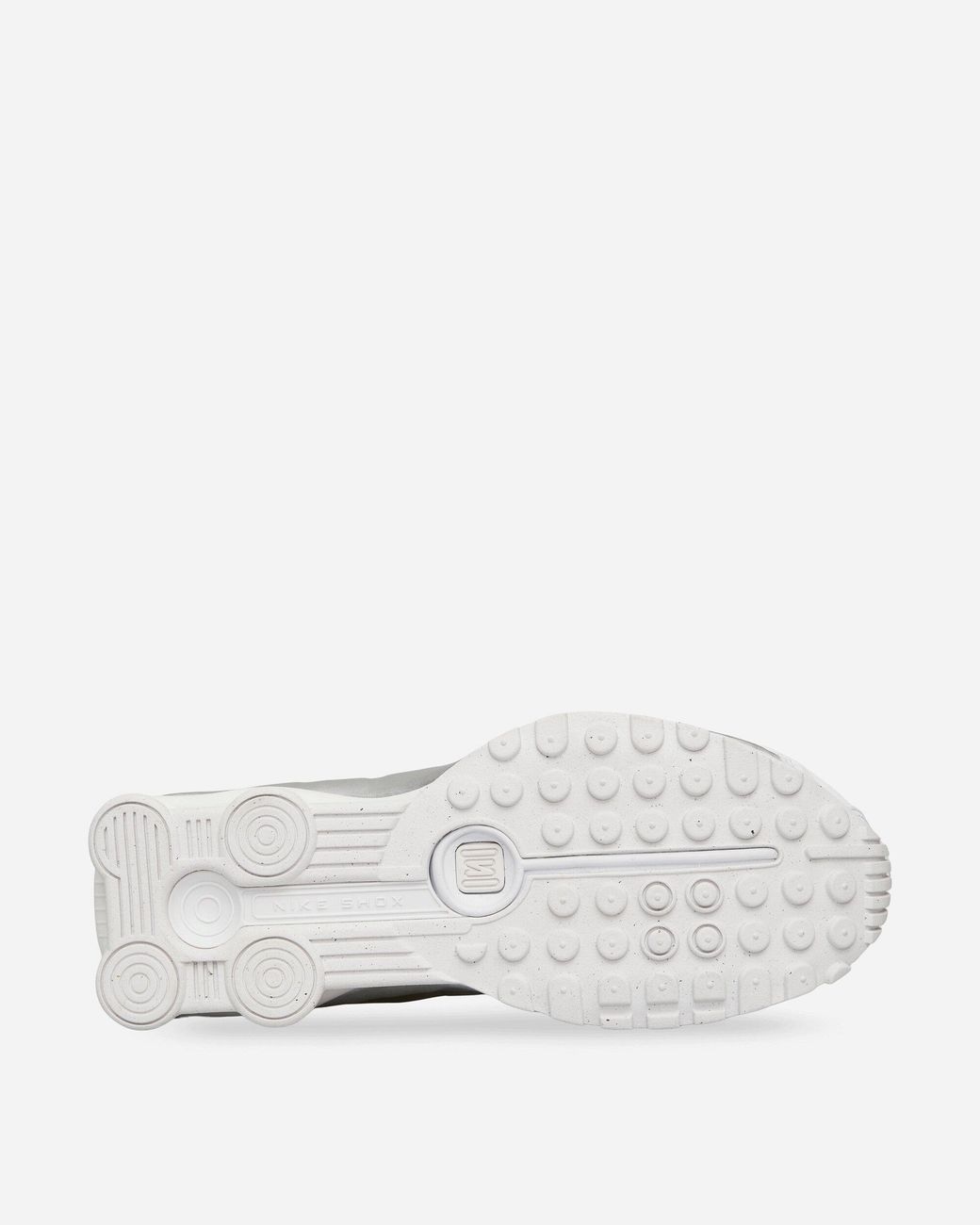 Nike White Shox R4 Sneakers Metallic for men