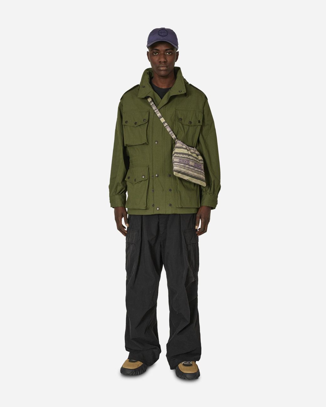 Needles C/N Oxford Cloth Field Coat in Green for Men | Lyst