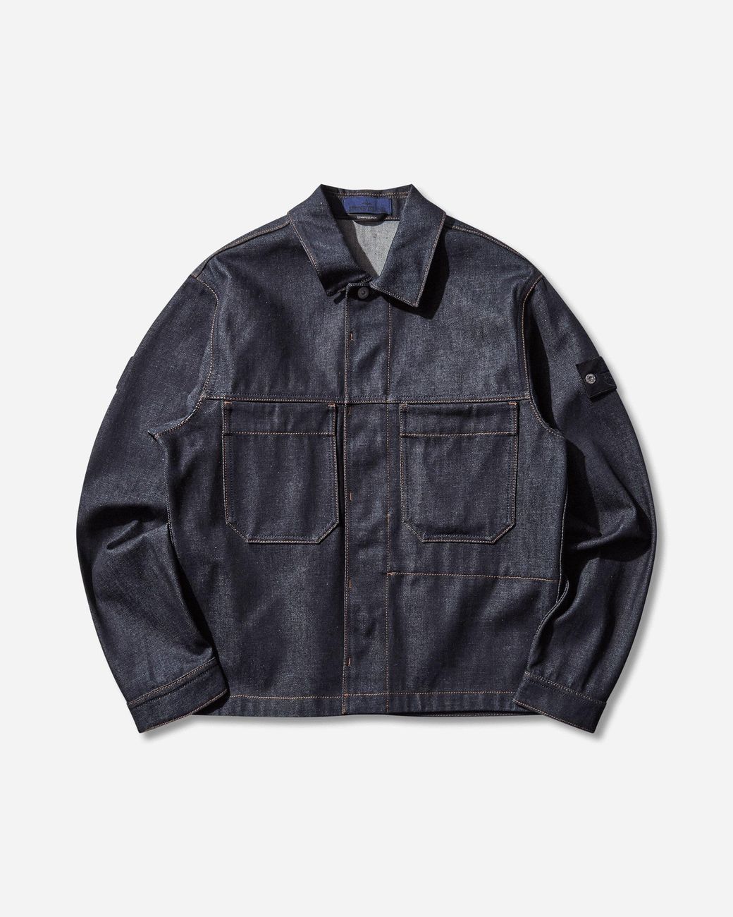 Stone Island Men S Indigo Denim Raw Jacket in Blue for Men | Lyst UK