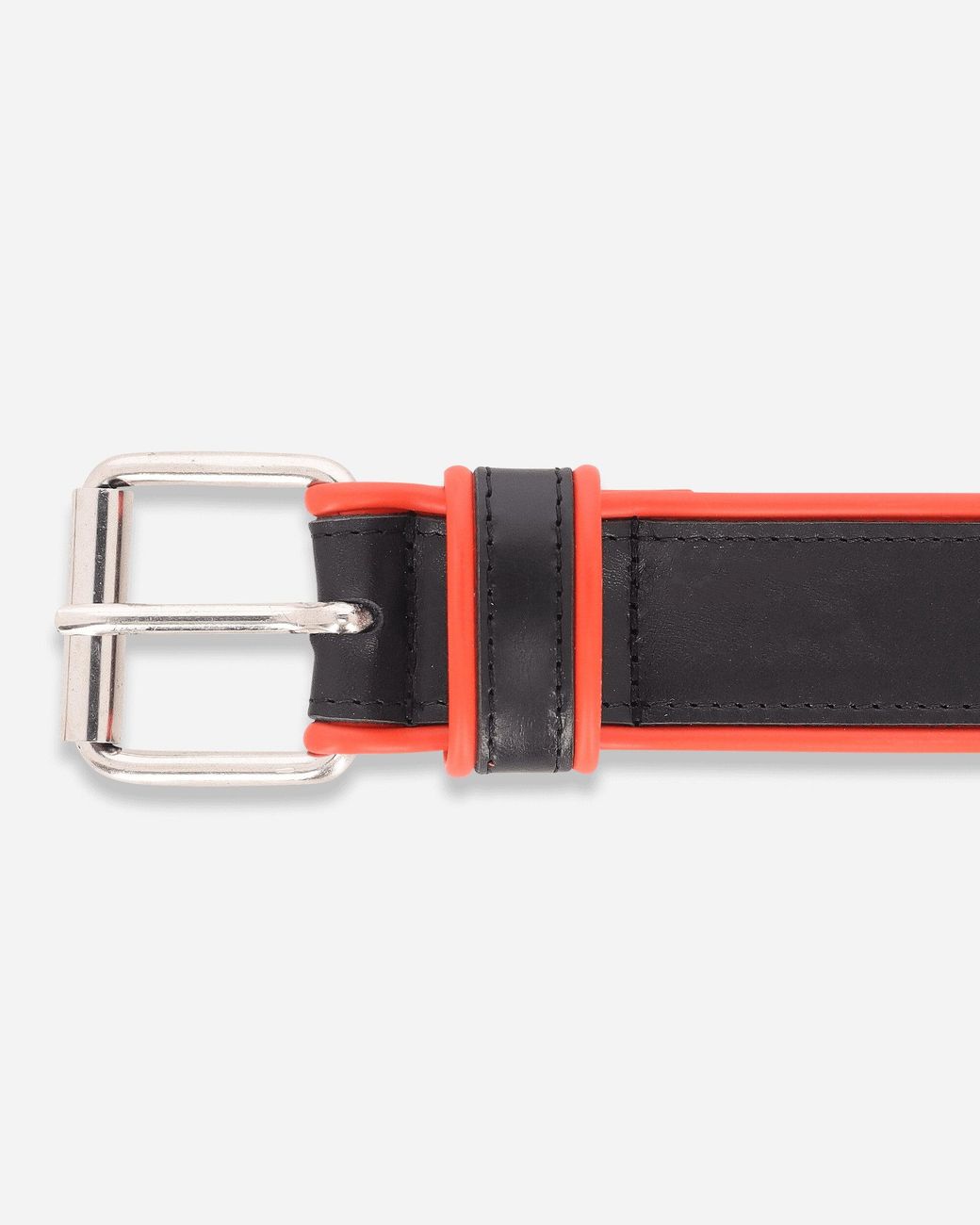 GR10K White Piping Leather Belt for men