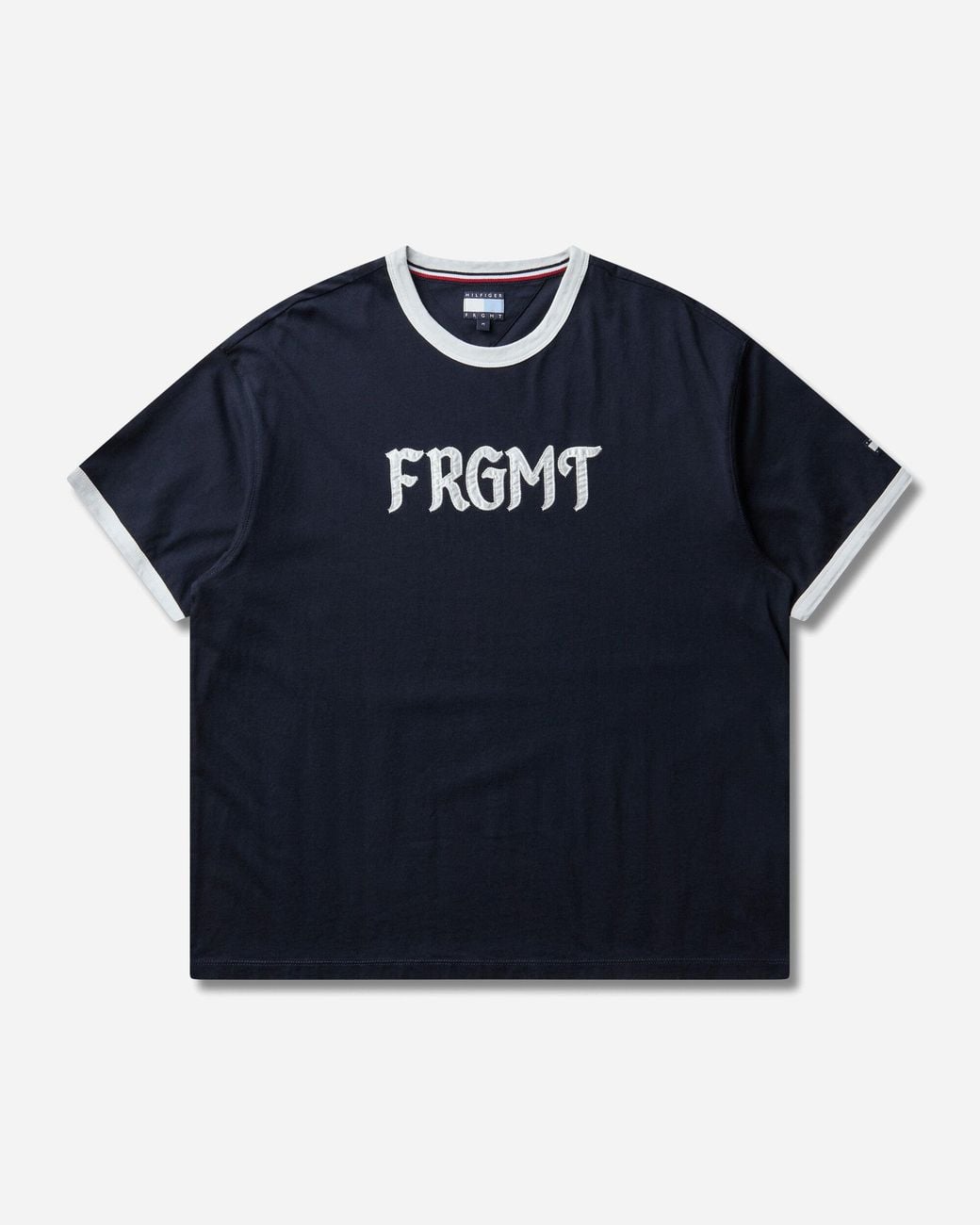 Tommy Hilfiger Blue Men S Frgmt Logo Ringer T-shirt Navy for men