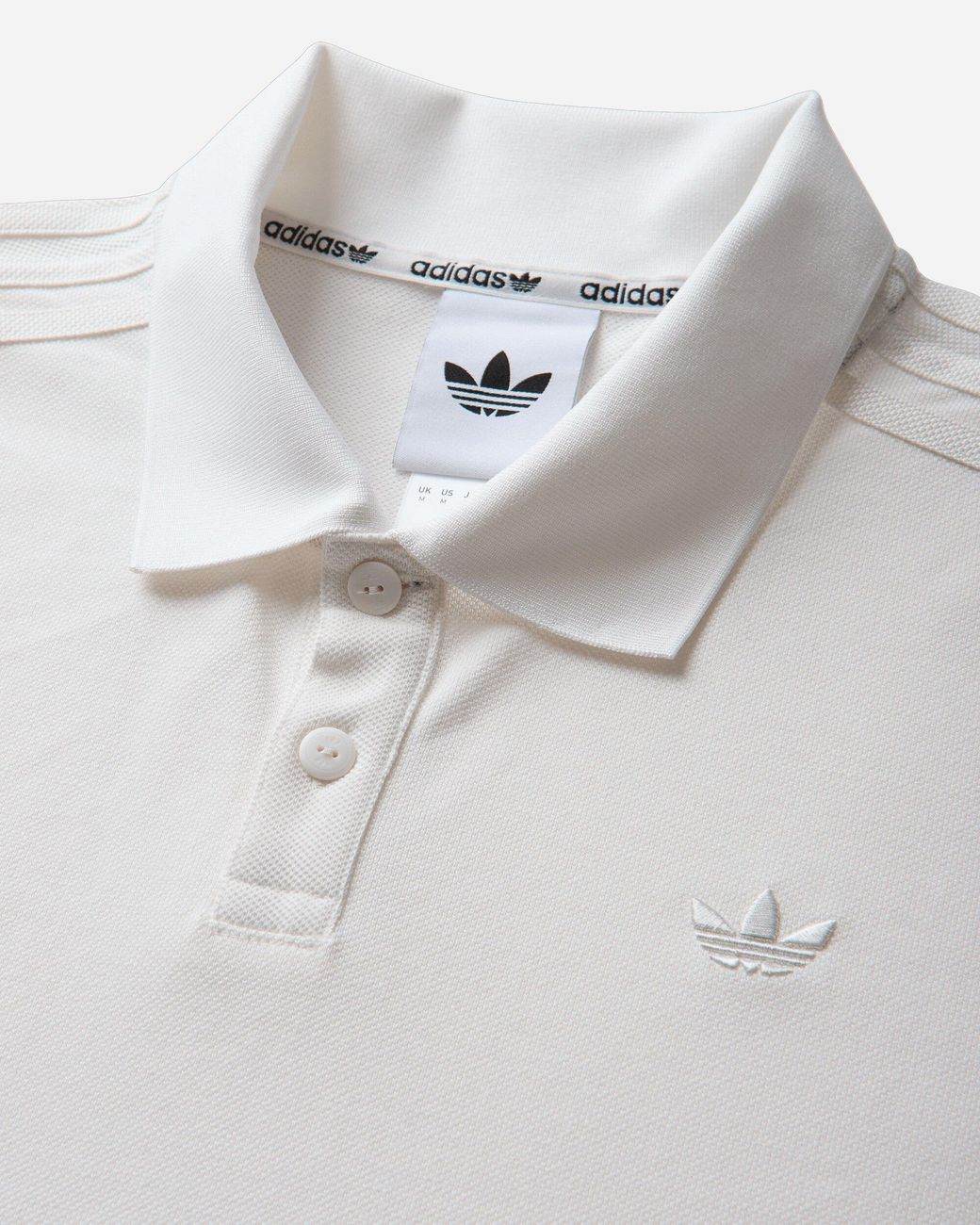 Adidas Natural Men S 3-stripes Polo Shirt Cloud for men