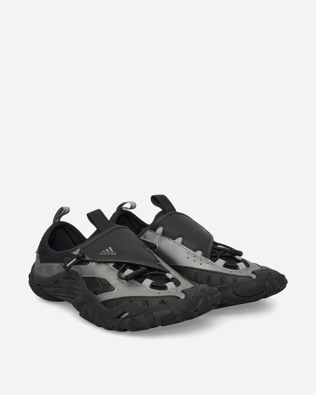 Adidas Black Pharrell Williams Virginia Water Moc Shoes Core / Iron Metallic / Silver Metallic for men