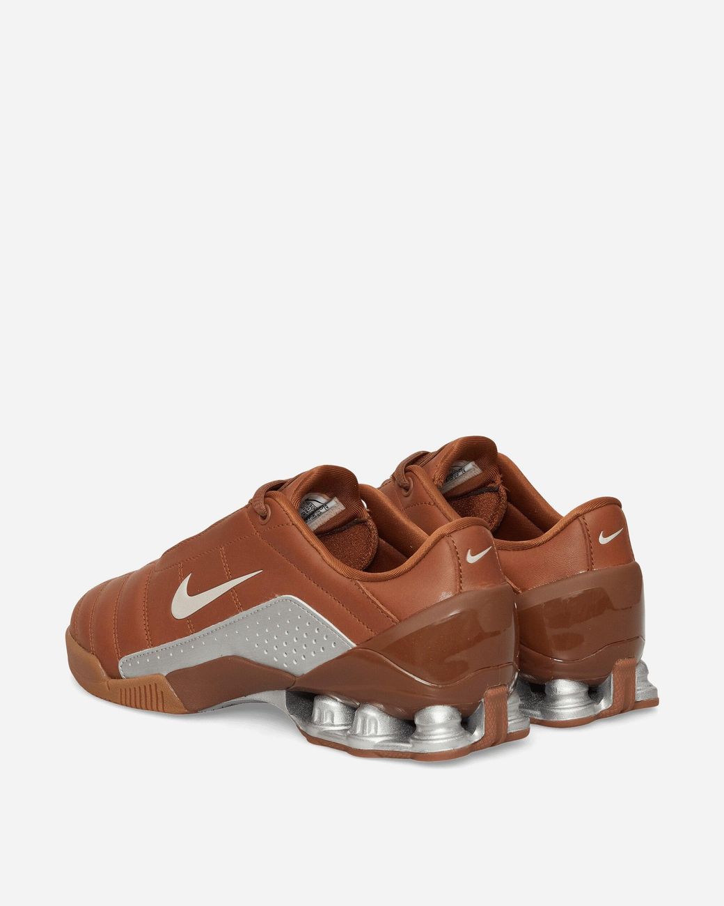 Nike Brown Women S T90 Shox Magia Sneakers Pecan / Metallic Silver