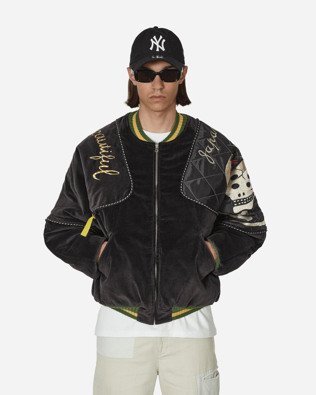 ジャケット・アウター Kapital Sham Rain Skull Snake Bomber JKT Kapital Velveteen Sham Bomber Jacket (rainskull And Snake