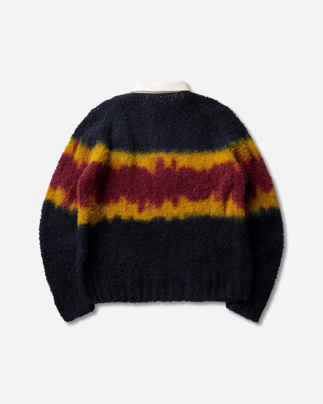 Sacai Blue Men S Chusen-dyed Knit Polo Shirt for men