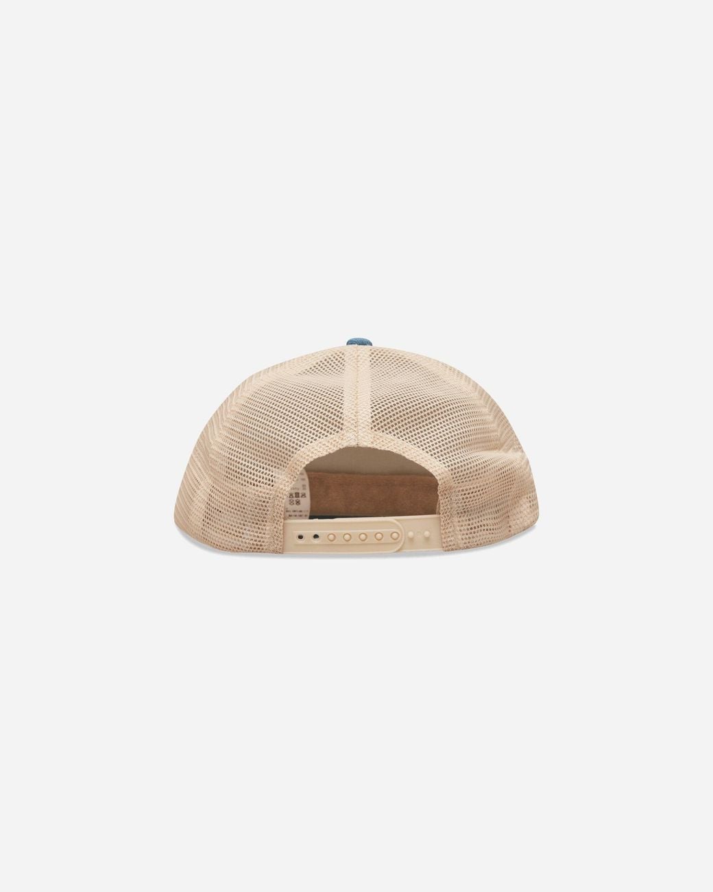 Kapital Blue Denim Repair Service Denim Track Cap Ecru for men