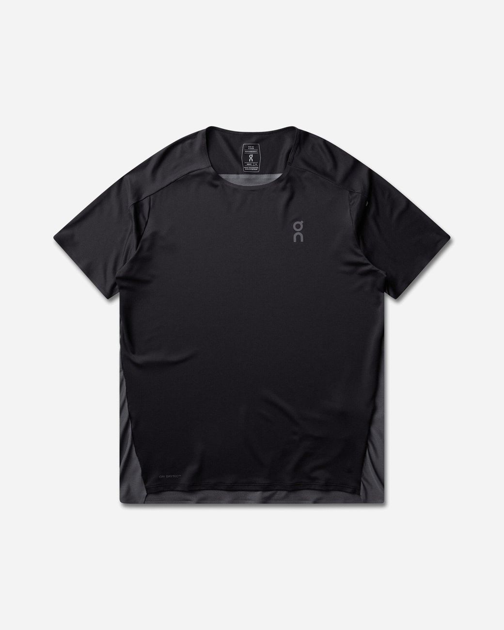 On Shoes Black Performance T-Shirt for men