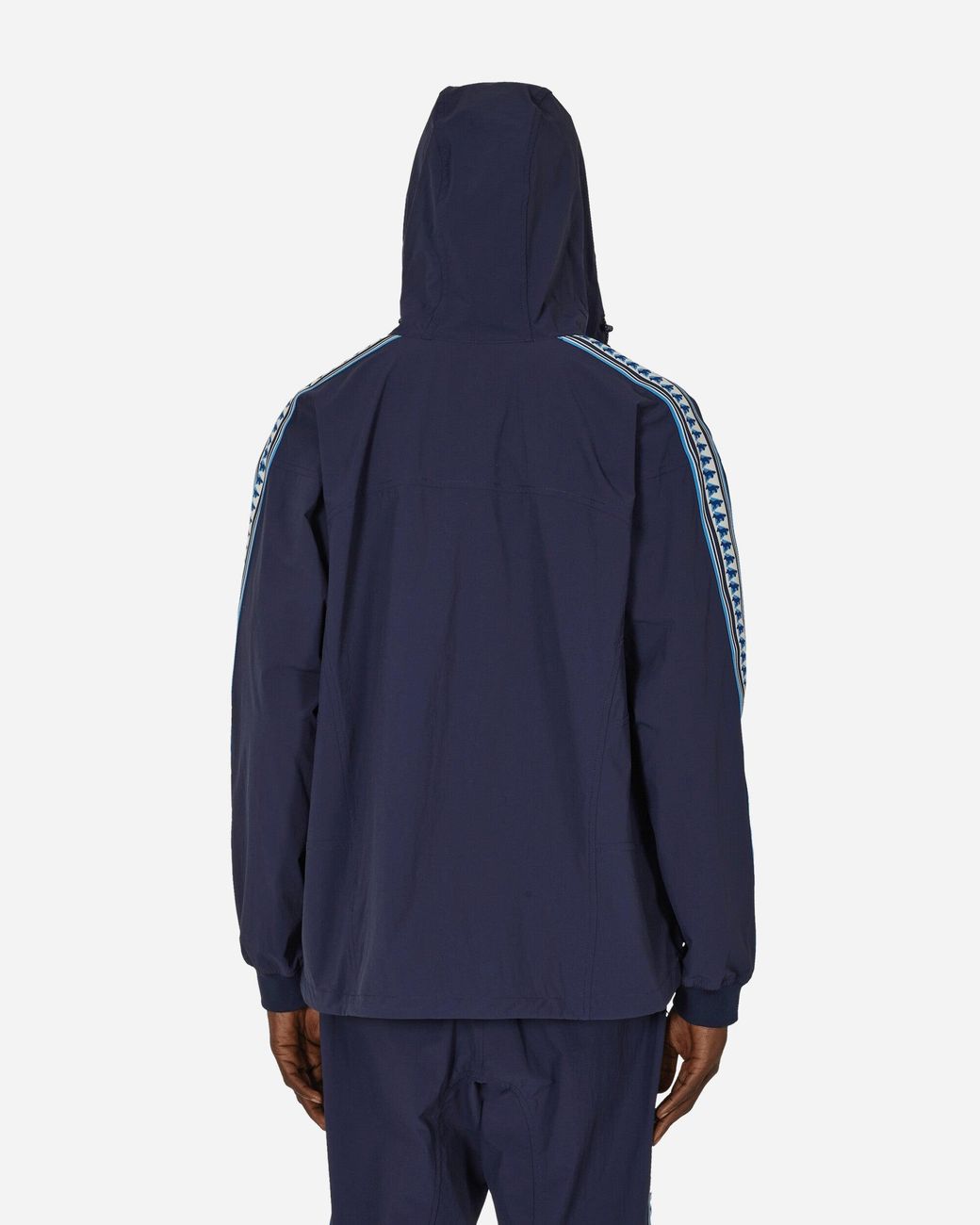 And Wander Blue Maison Kitsuné Trak Hoodie for men