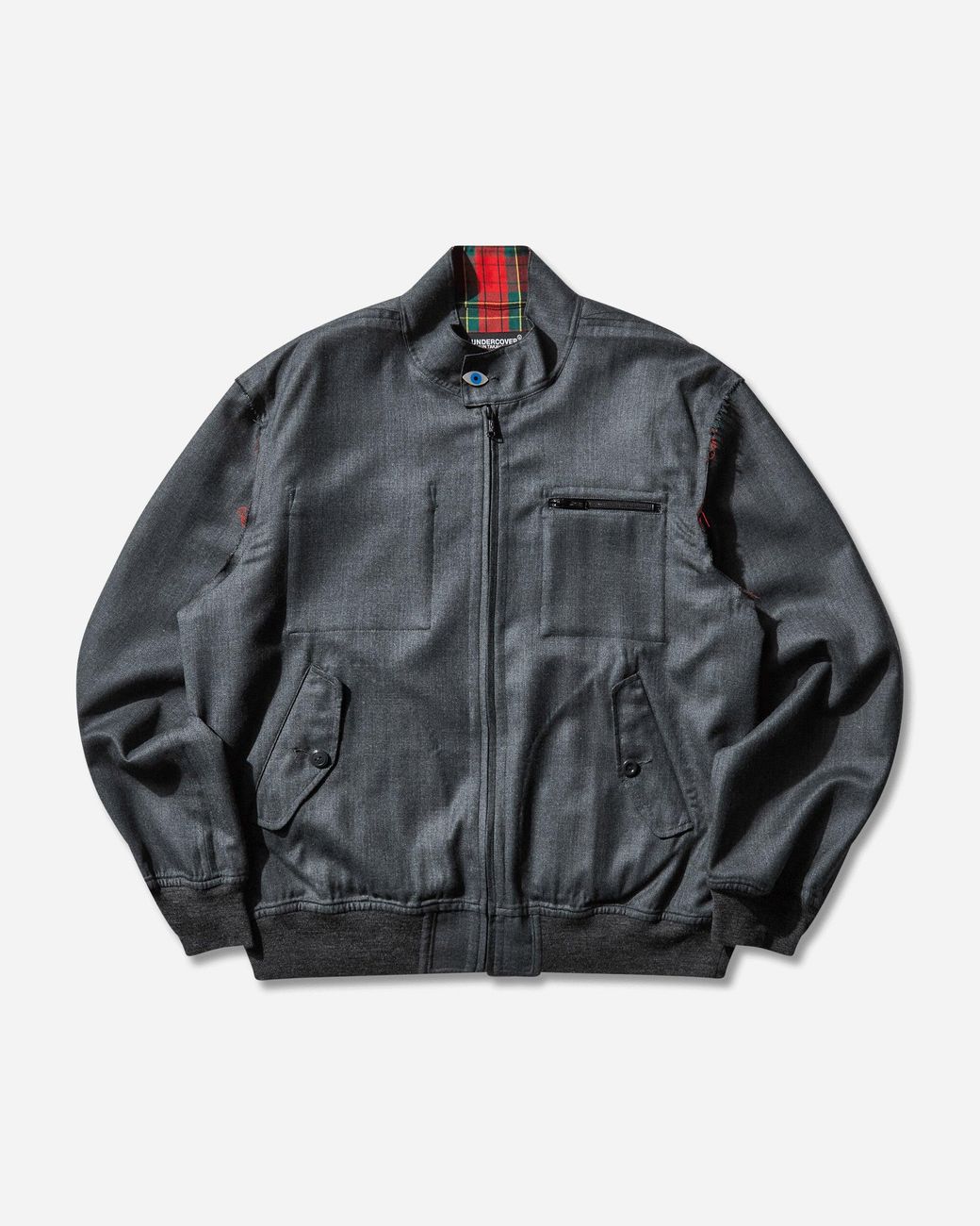 Undercover Gray Men S Wool Bomber Jacket Charcoal for men