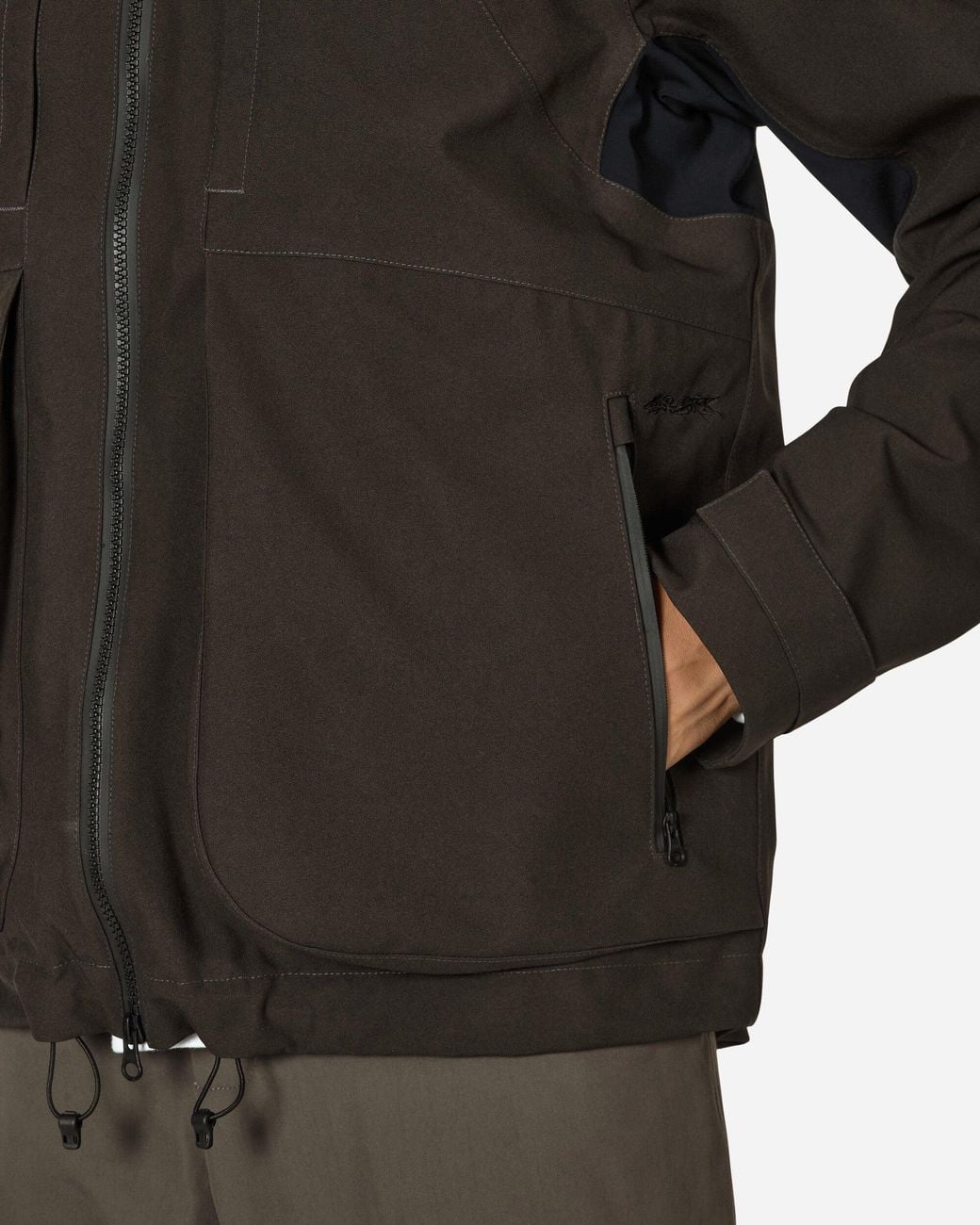 GR10K Hoodie Skeleton Shell Dark Soil in Black for Men | Lyst UK