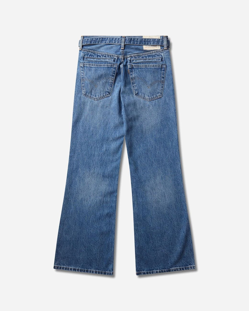 Levi's Blue Sacai Belted Flare Pants Washed for men
