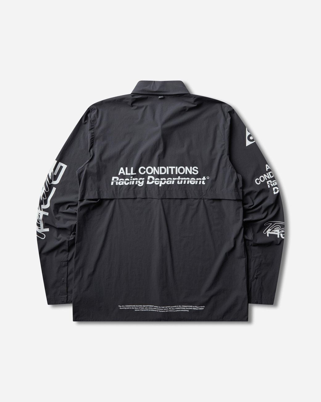 Nike Black Men S Acg Aireez Uv Protection Longsleeve Top Dark Smoke Grey / White for men