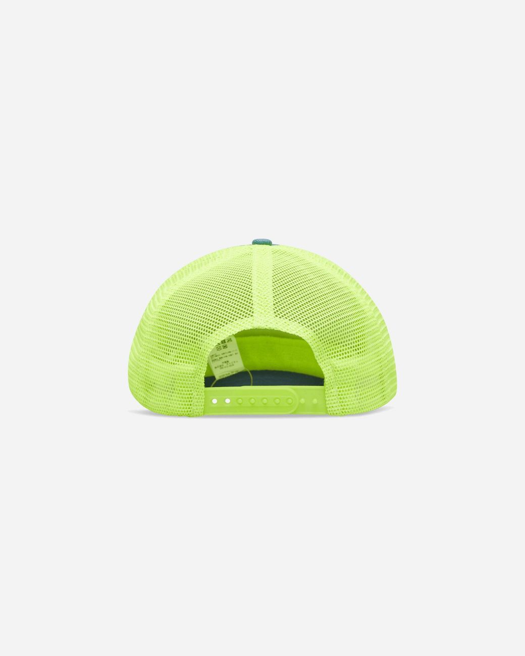 Kapital Blue Denim Repair Service Denim Track Cap Neon for men