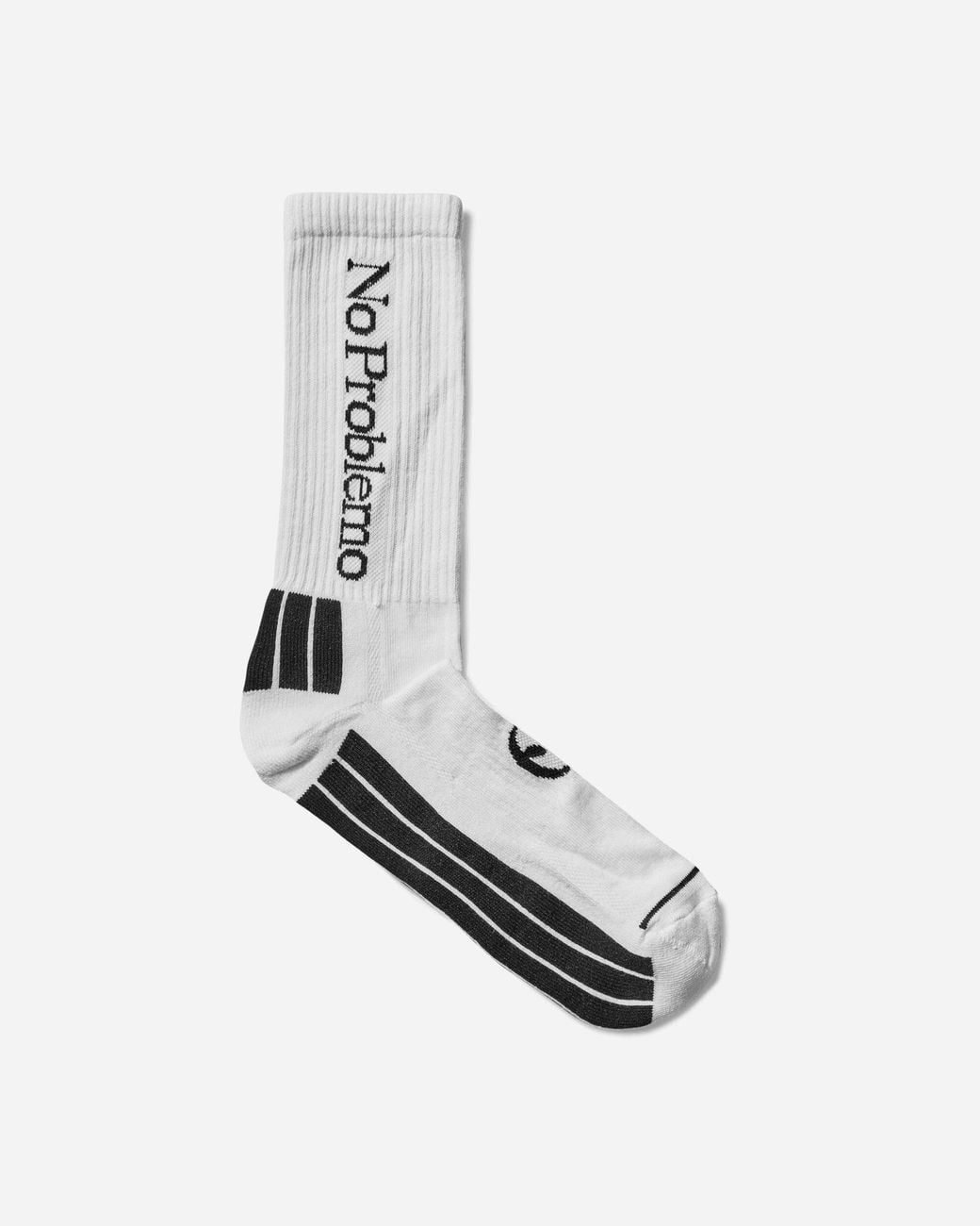 No Problemo White Logo Socks for men