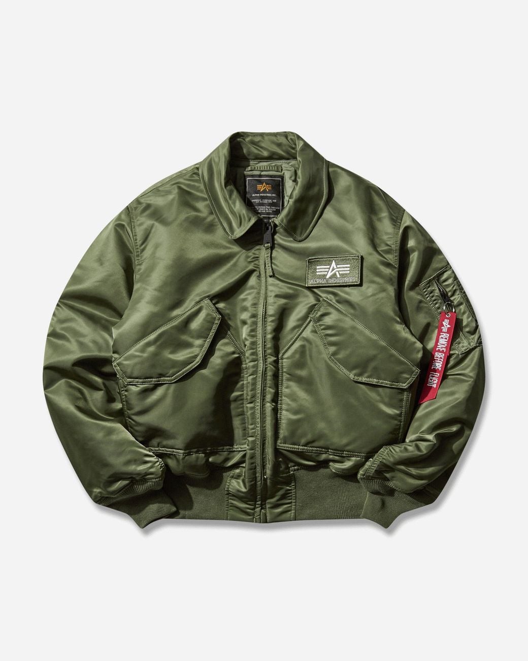 Alpha Industries Green S Cwu-45 Heritage Bomber Jacket Sage for men