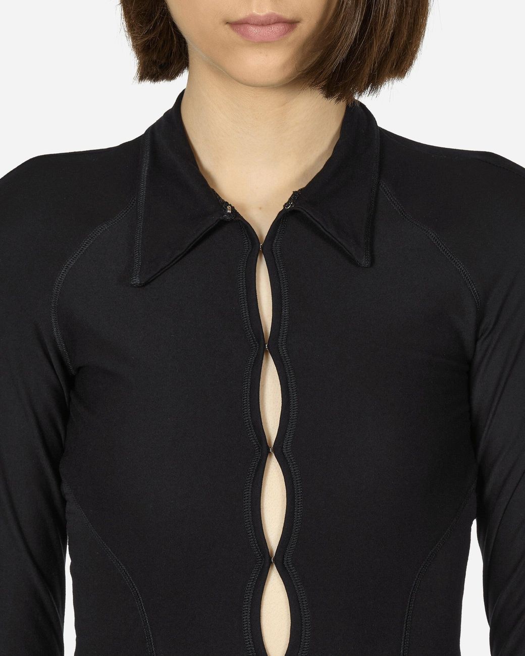 Toile Studios Black Backless Jersey Shirt