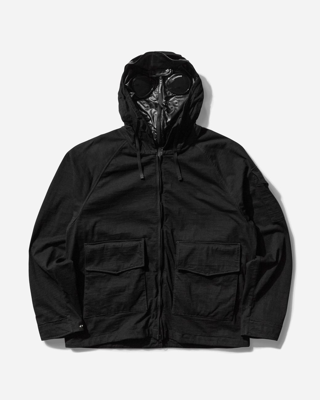 C.P. Company Men S Knitted Nylon Jersey Explorer Jacket in