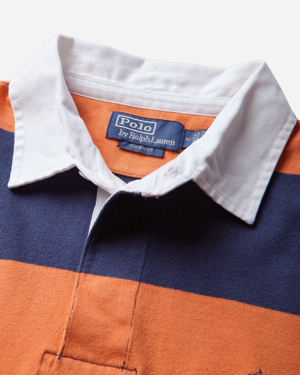 Polo Ralph Lauren Blue Men S Big Fit Striped Jersey Rugby Shirt Kona / Dark Cobalt for men