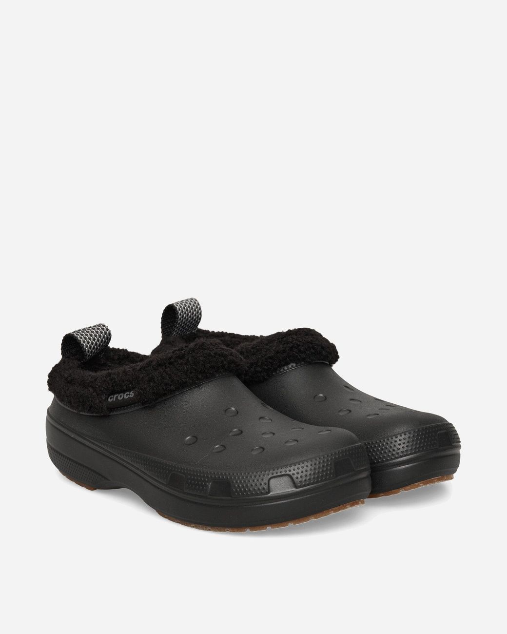 CROCSTM Black Classic Lined Shorty Clogs for men