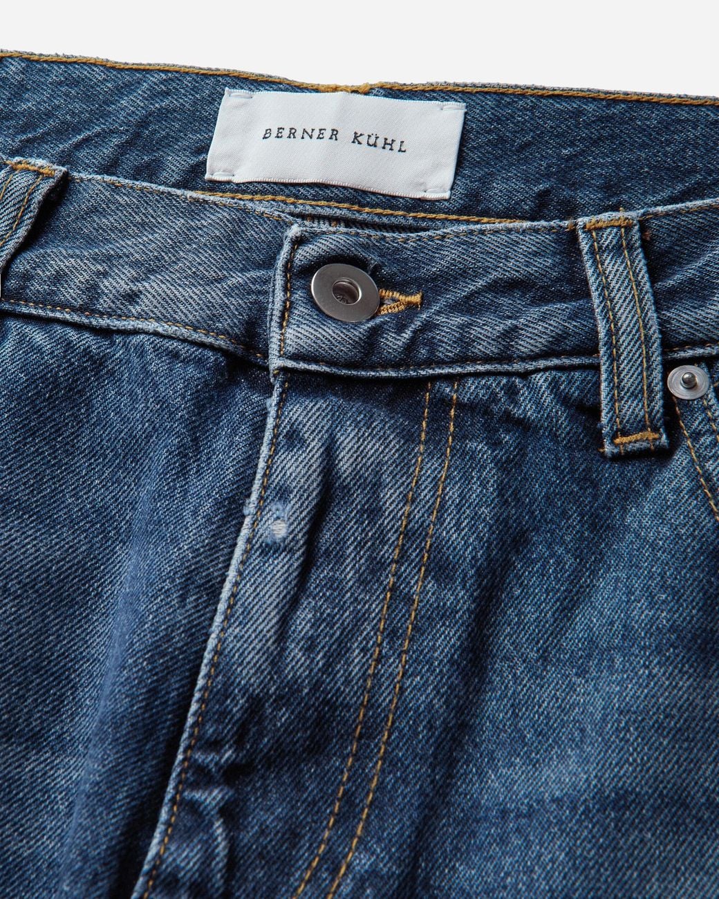 BERNER KUHL Blue S 5 Pocket 14Oz Denim Pants Bleach for men